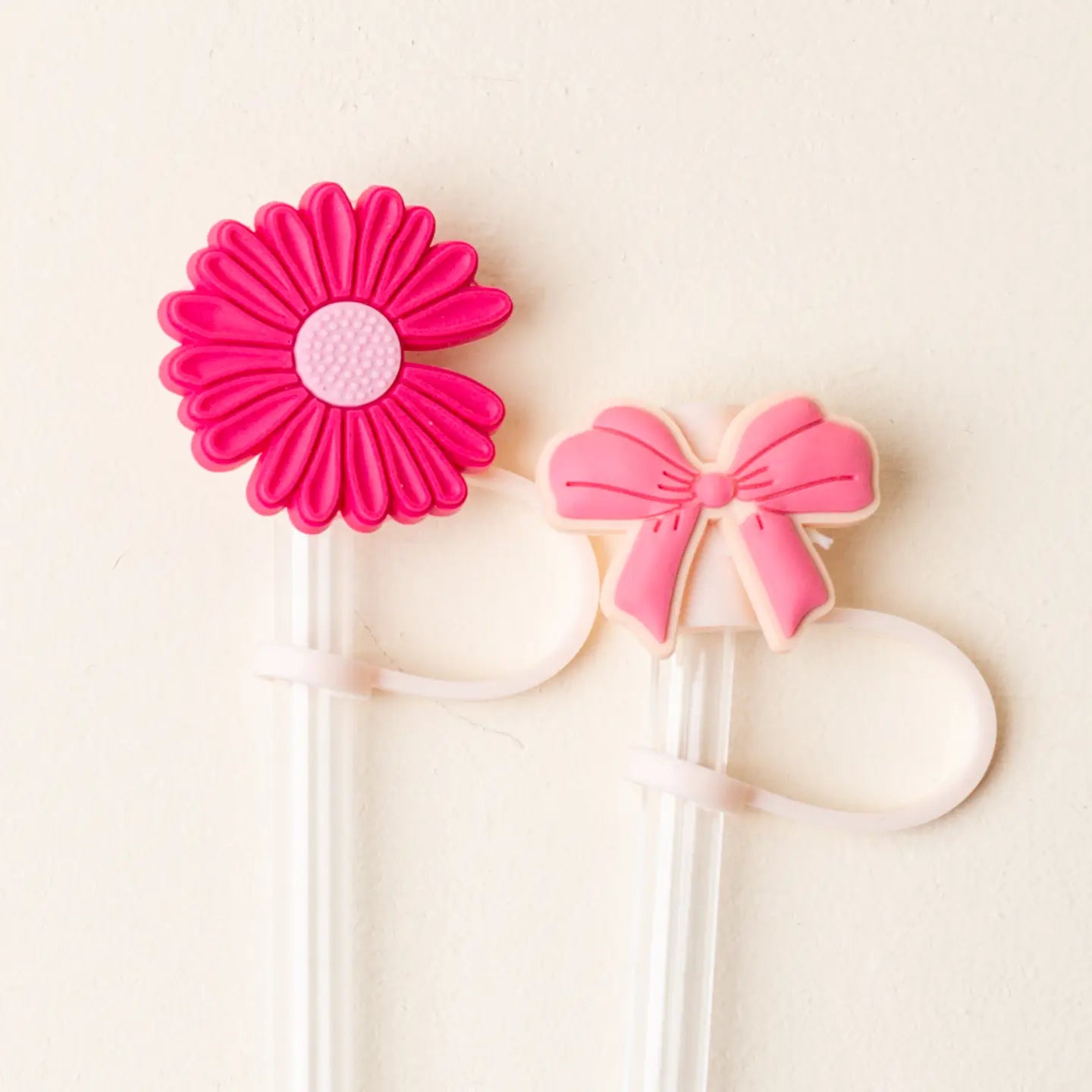 Straw topper set - bubblegum