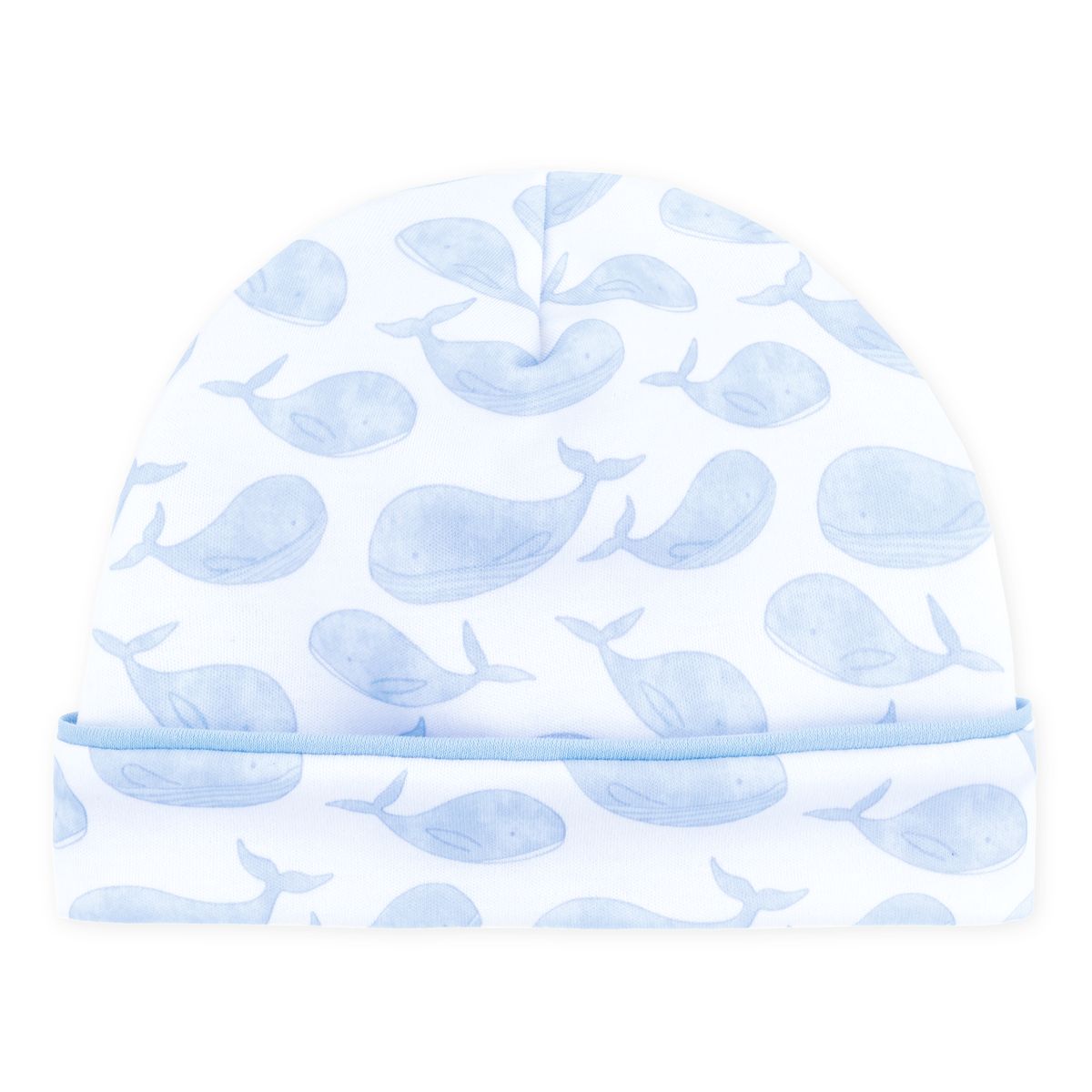 Azure whales hat - light blue