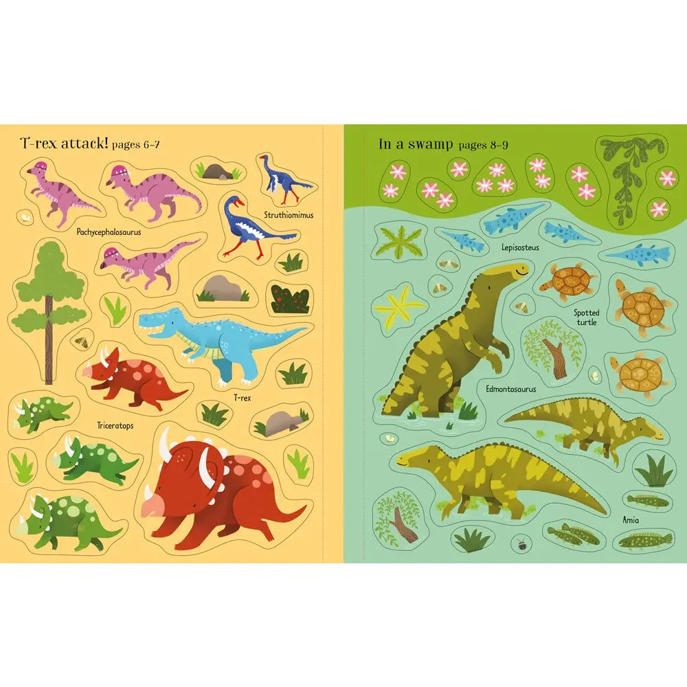 First sticker book - dinosaurs