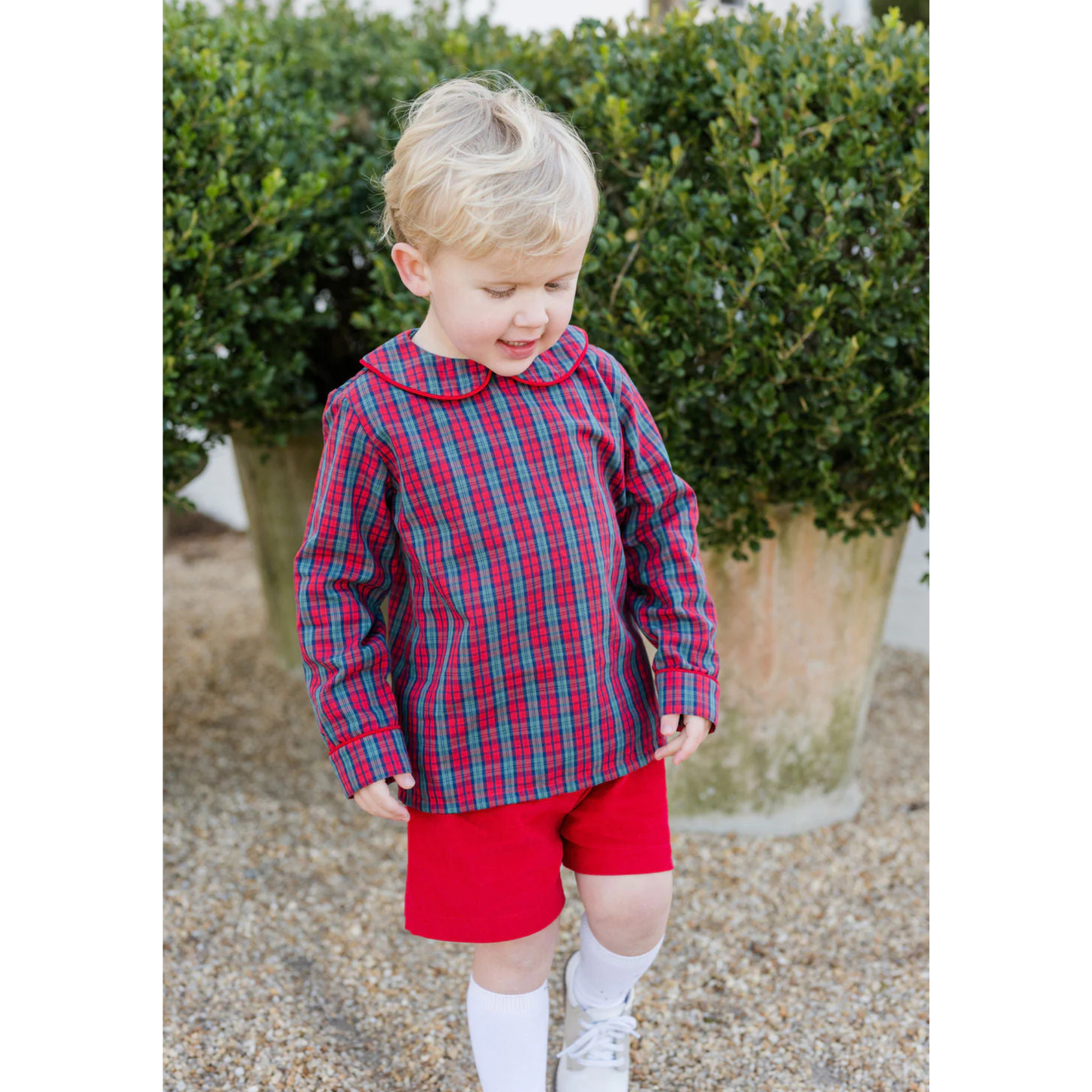 Ward short set - Christmas plaid