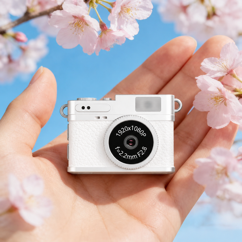 Micro snap mini digital camera - white