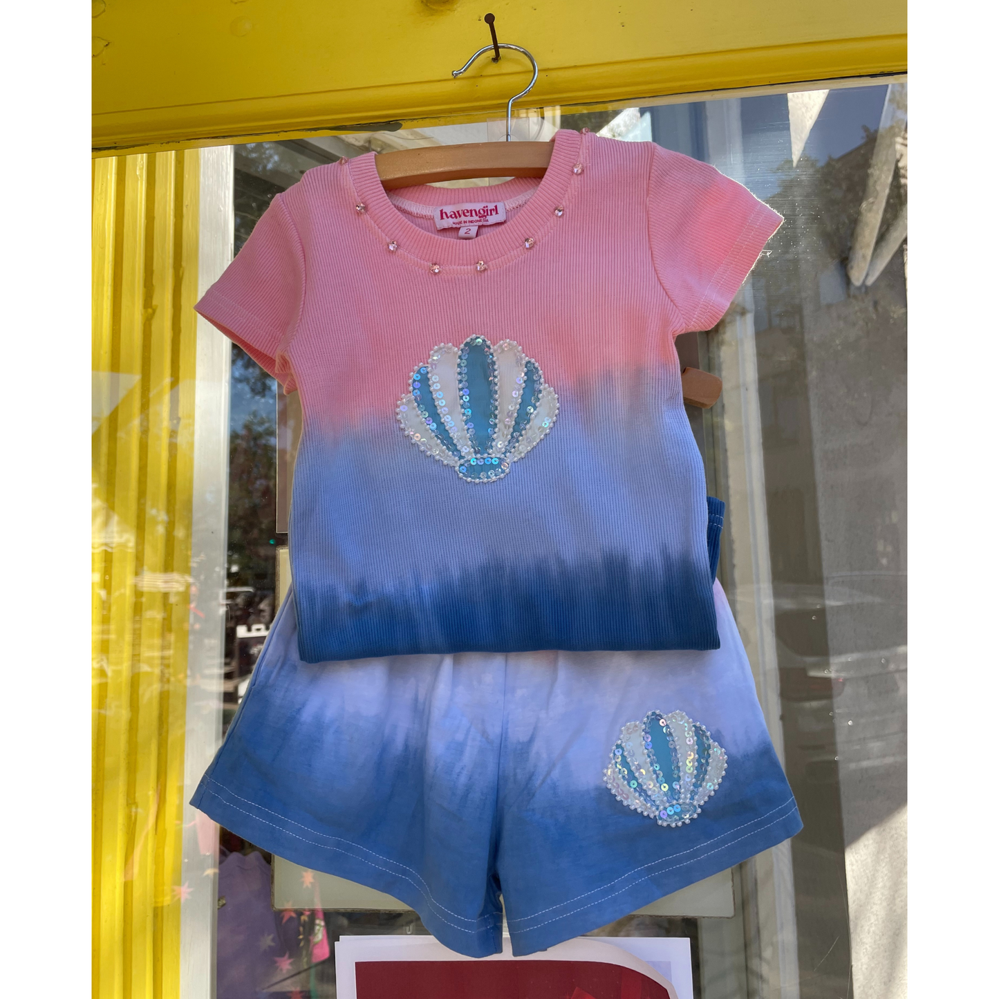 Jayden shorts - ombre pink blue