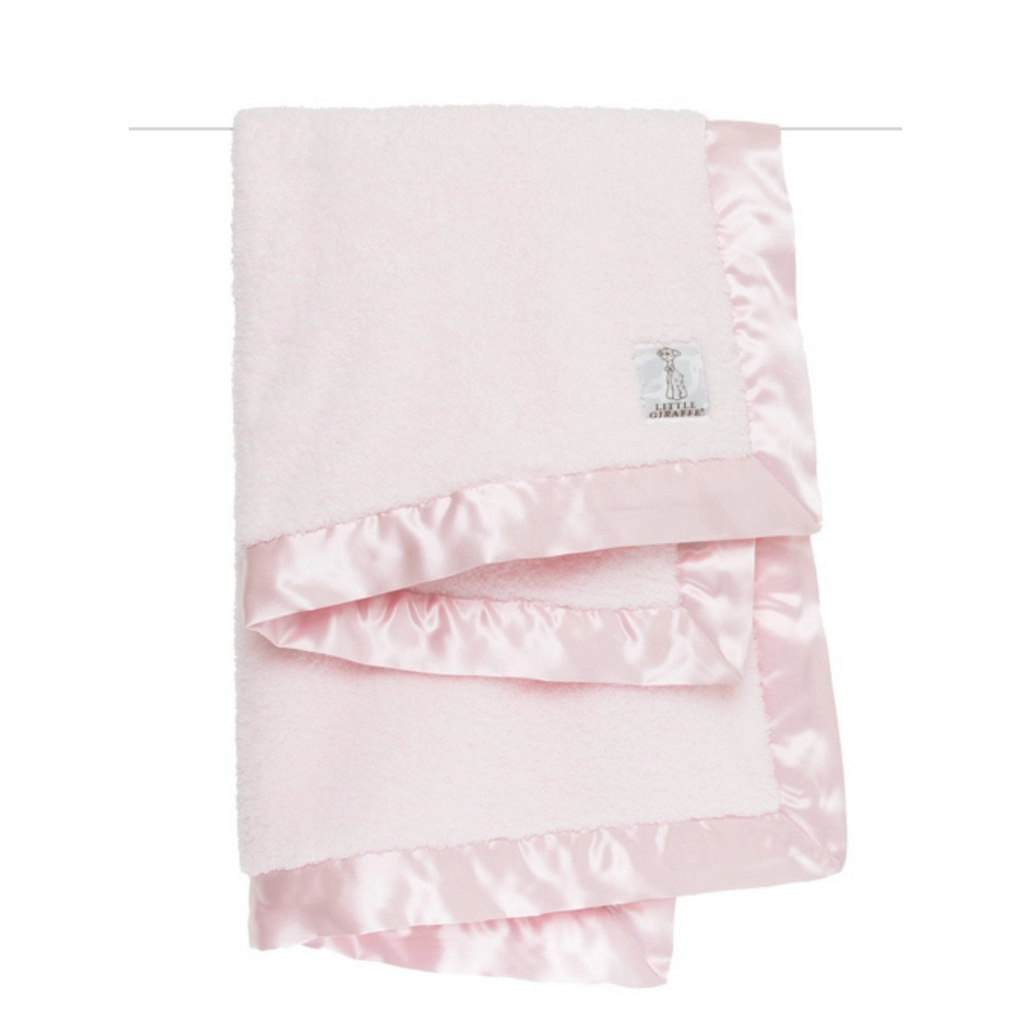 Chenille baby blanket - pink