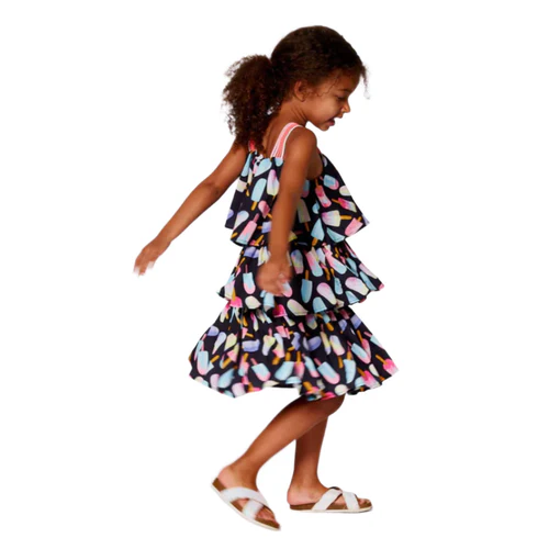 Popsicle fun ruffled dress