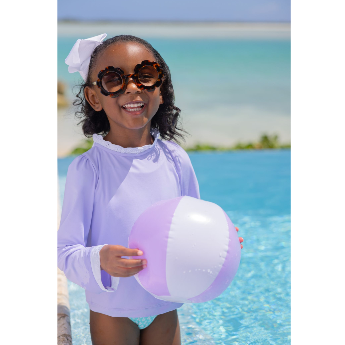 Winnie's wave spotter l/w swimshirt - lauderdale lavender