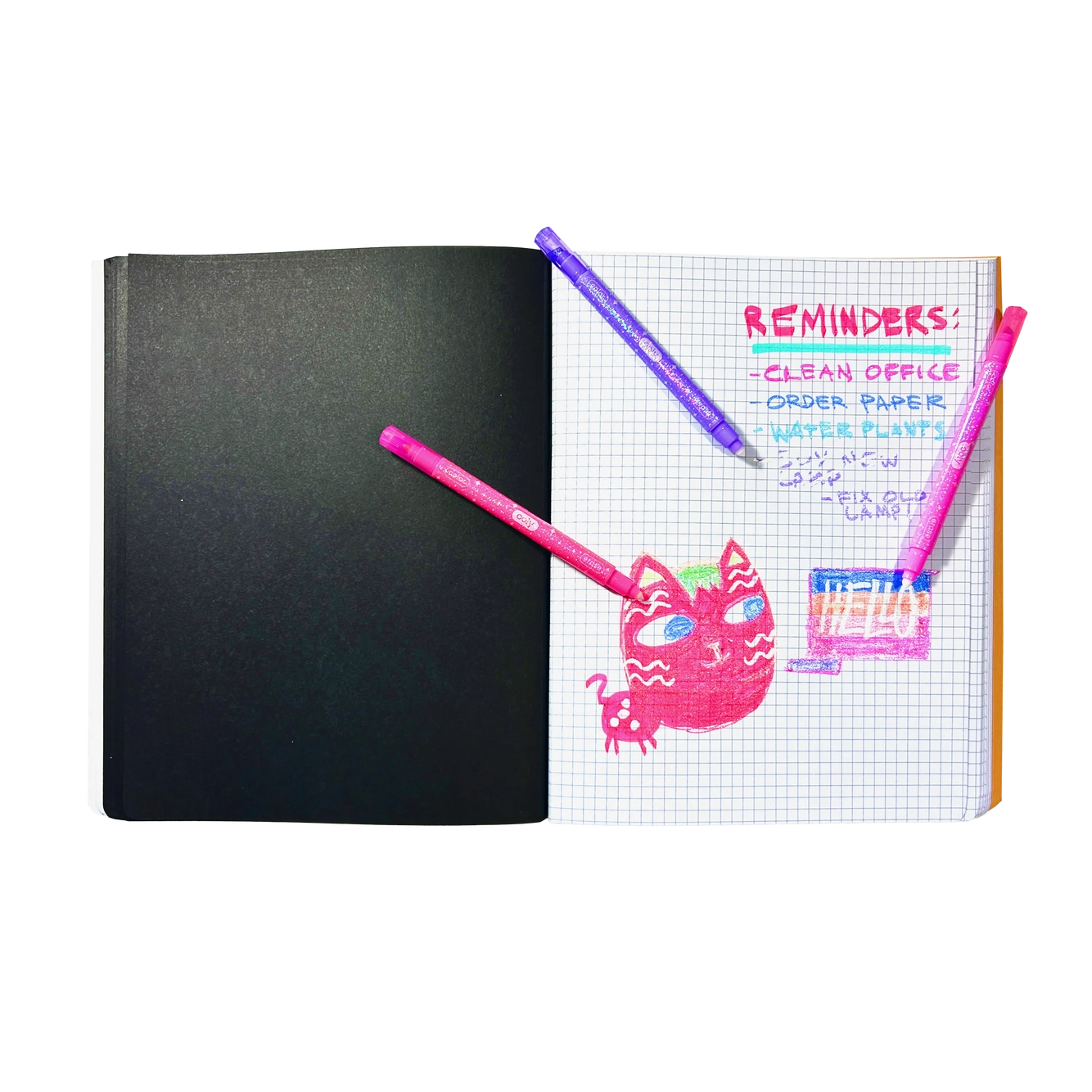 Make no mistake! glittery erasable markers