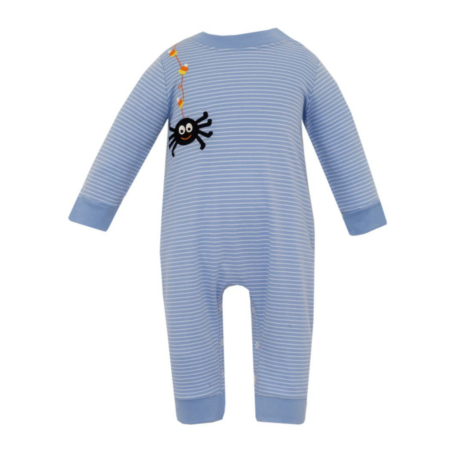 Spider blue stripe romper