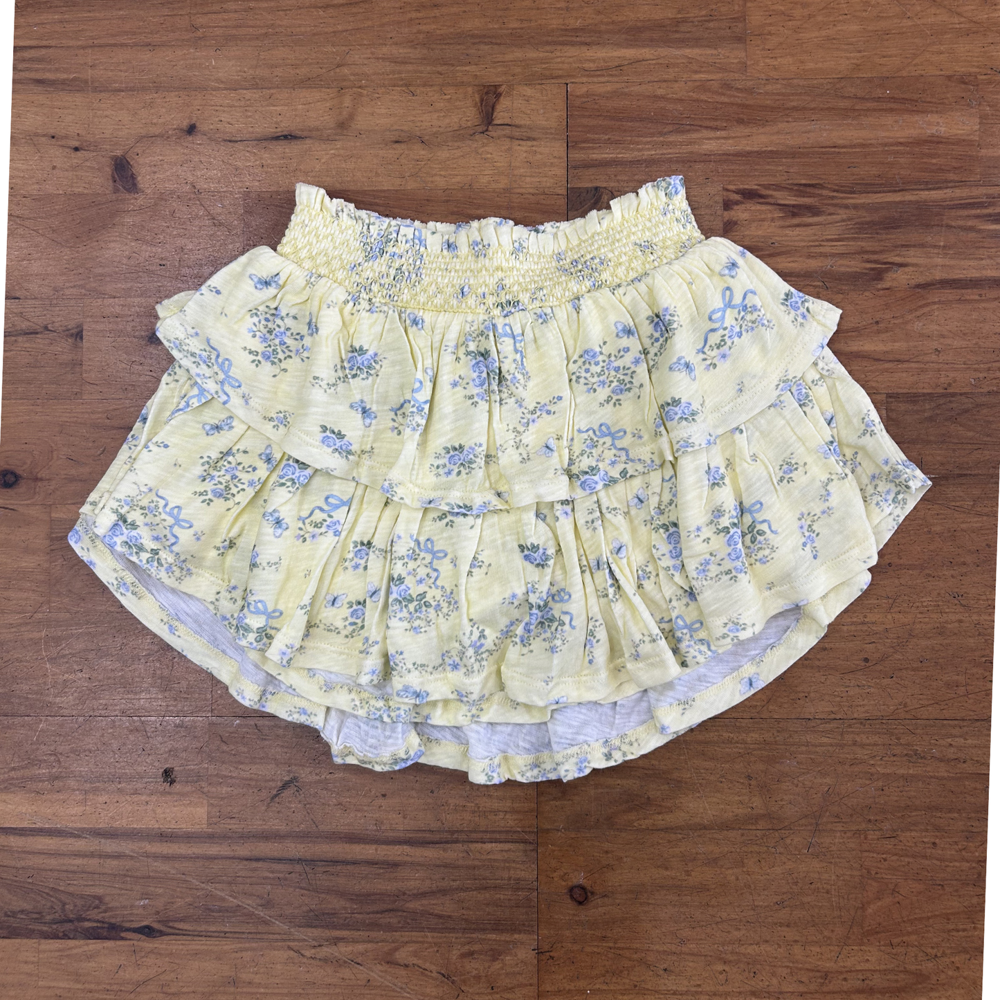 Paloma skirt - yellow ditsy butterfly