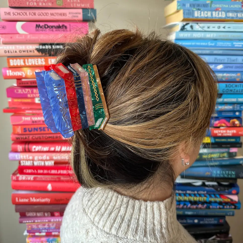 Book stack claw clip