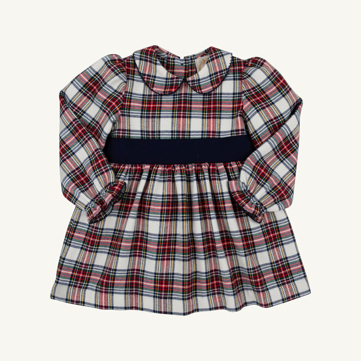 Cindy lou l/s sash dress - paris like plaid