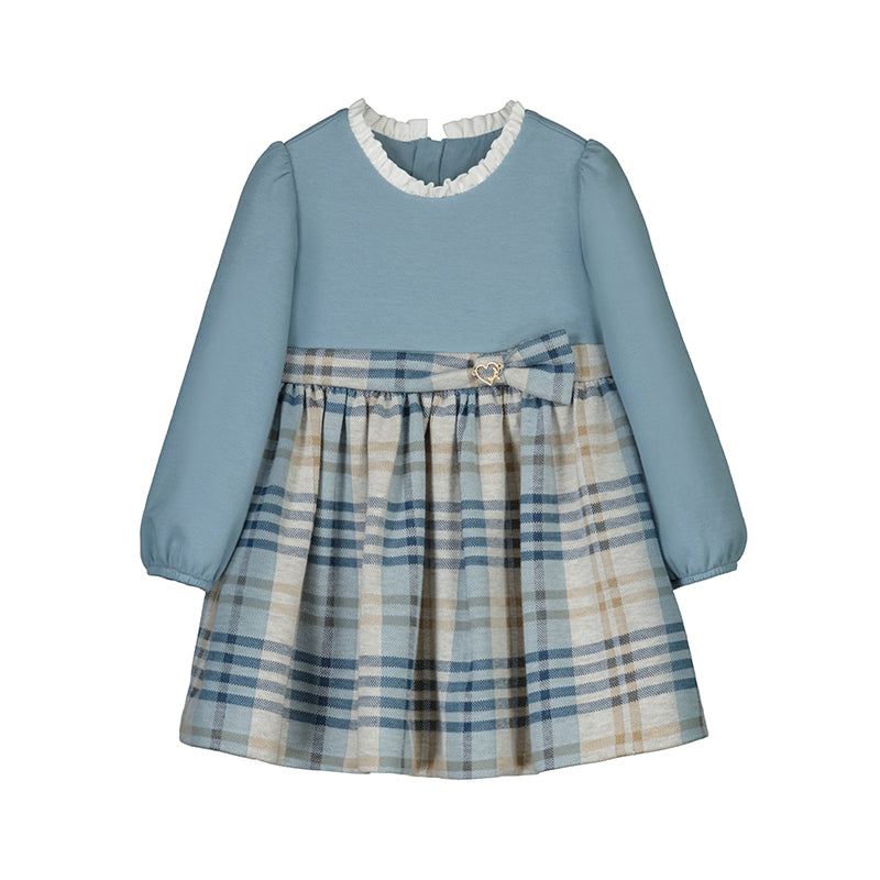 Plaid dress - blue bell