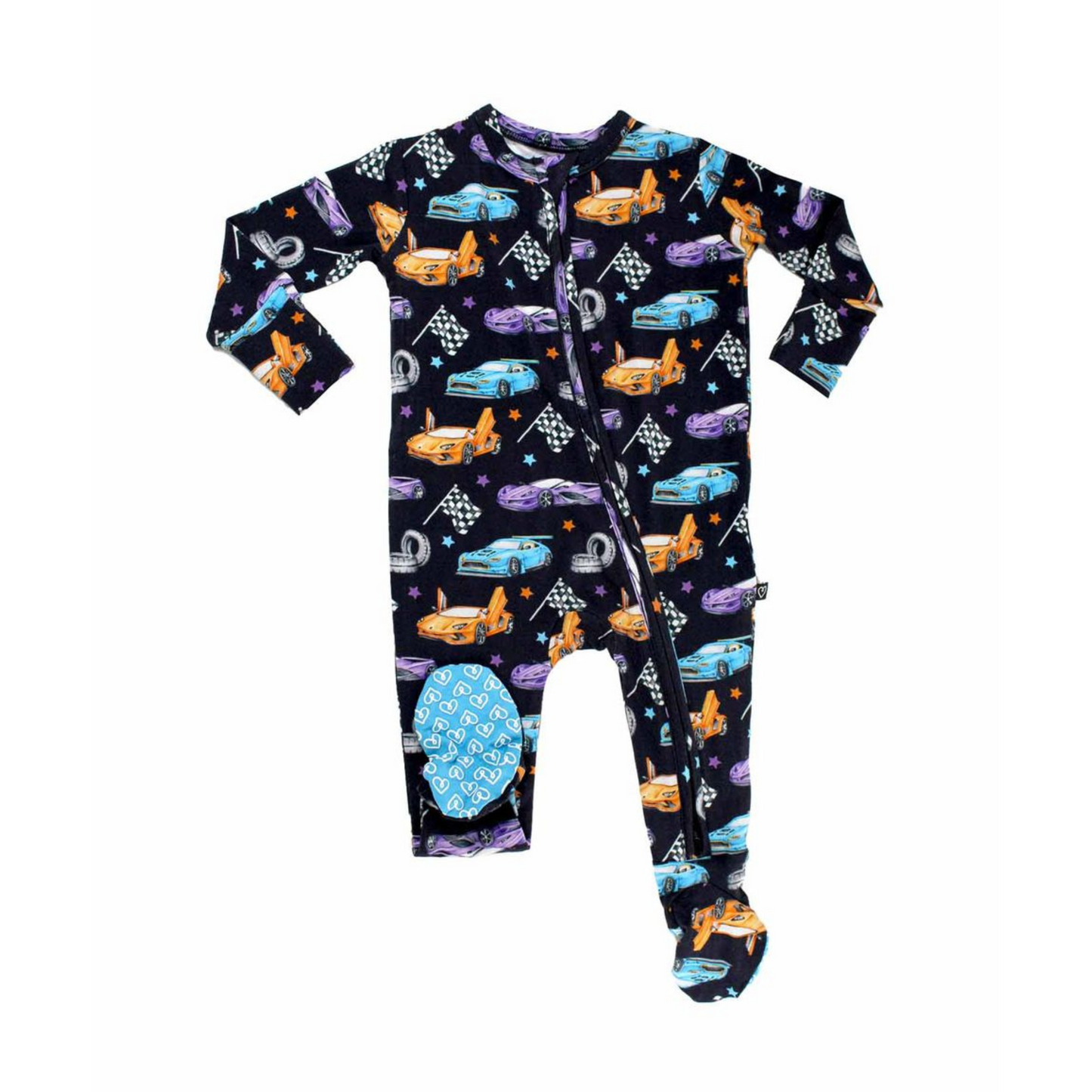 Elias zipper footie
