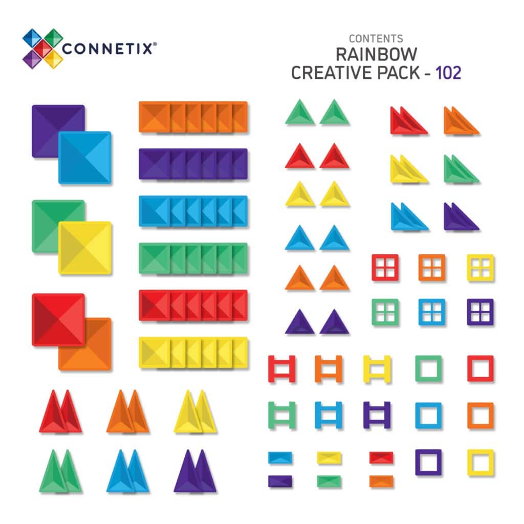 Rainbow creative pack - 102 pcs
