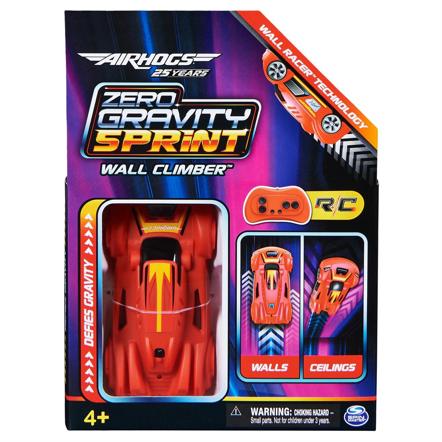 Air hogs zero gravity sprint rc car wall climber