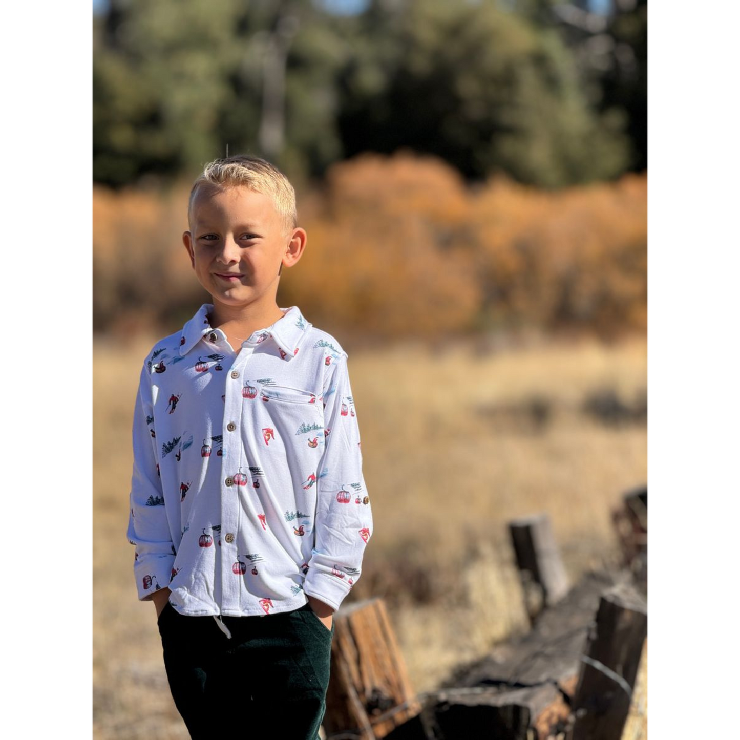 Atwood l/s button down - ski scene