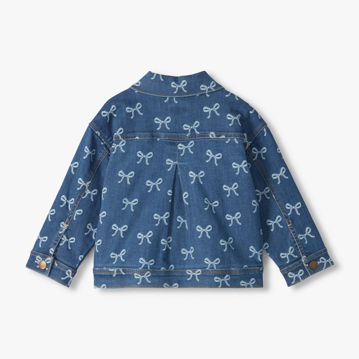 Bows slouchy denim jacket