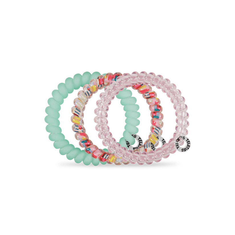 Spring splash small hair ties