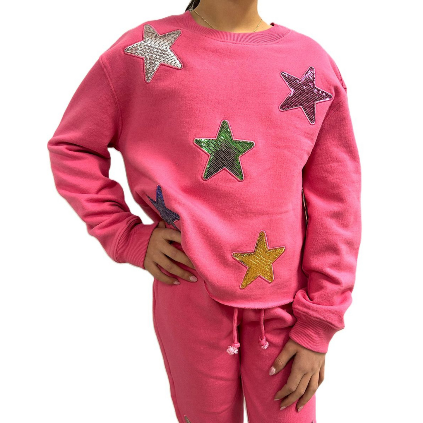 Stars sequin sweatshirt