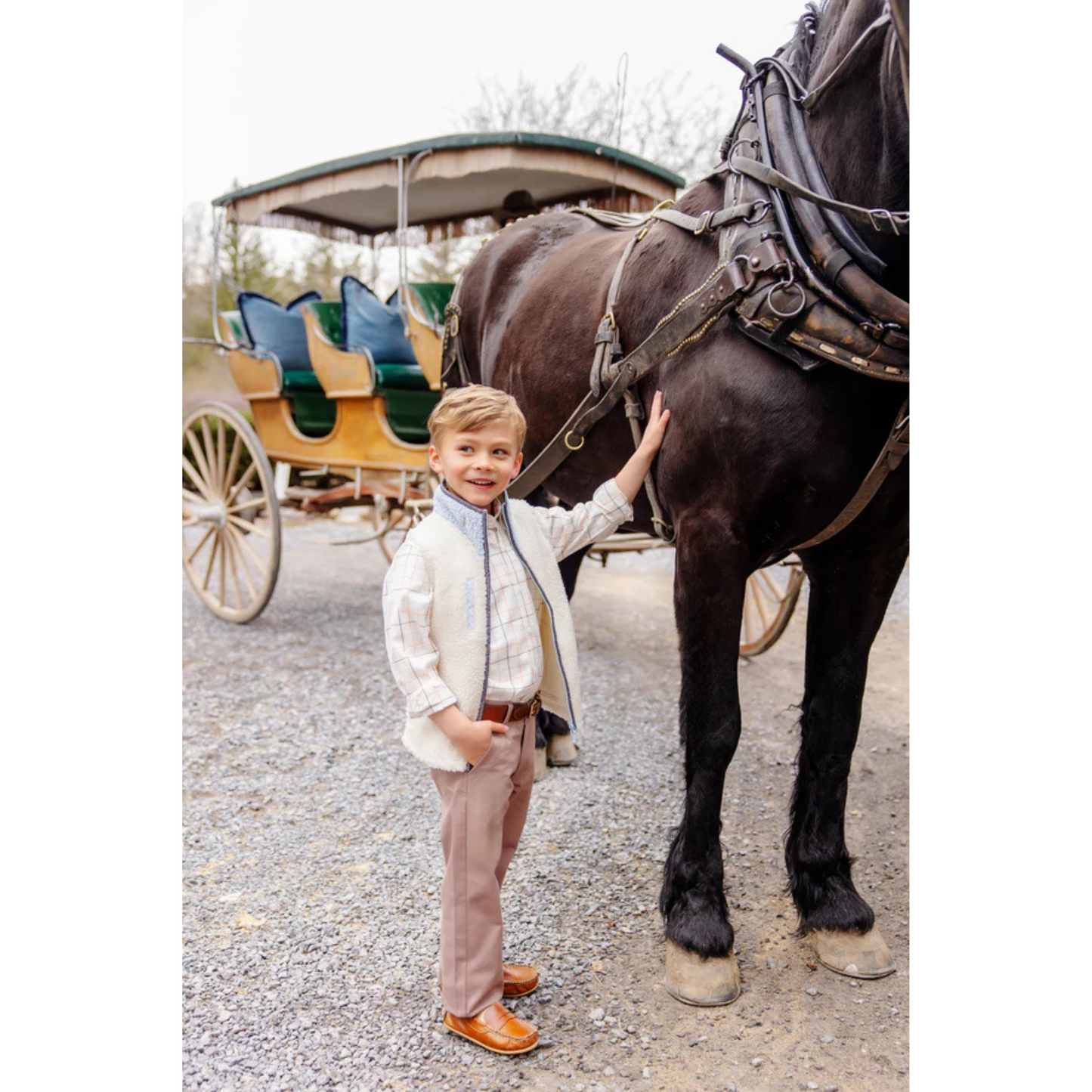 Van camp vest - palmetto pearl/bblue/ggray