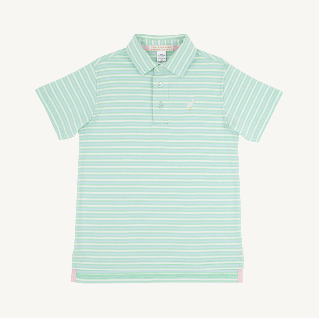 Prim and proper s/s polo - sumner county stripe