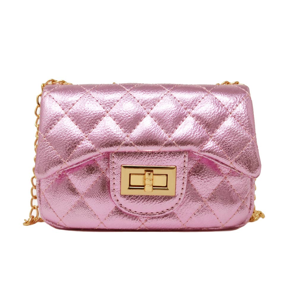 Classic metallic mini bag - lilac
