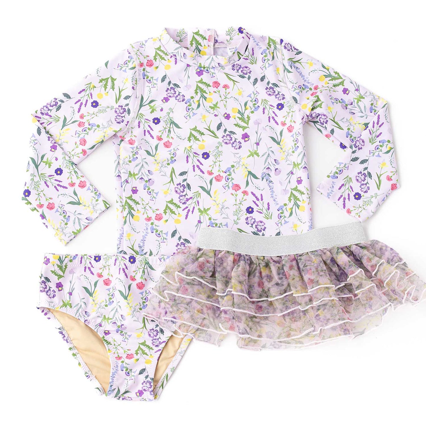 Wildflower fields rashguard set & tutu