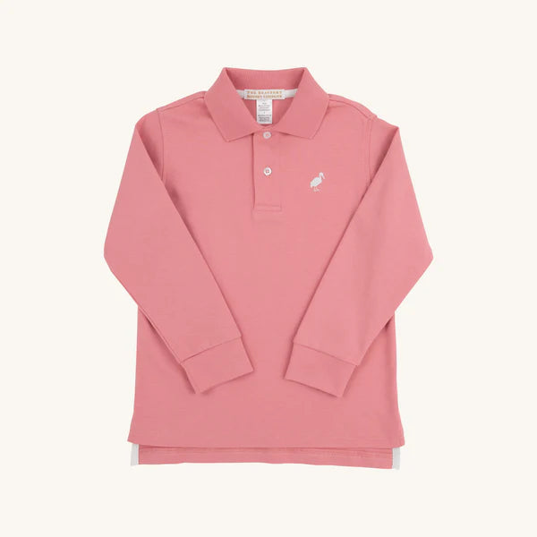 Prim and proper l/s polo - nantucket red/waw