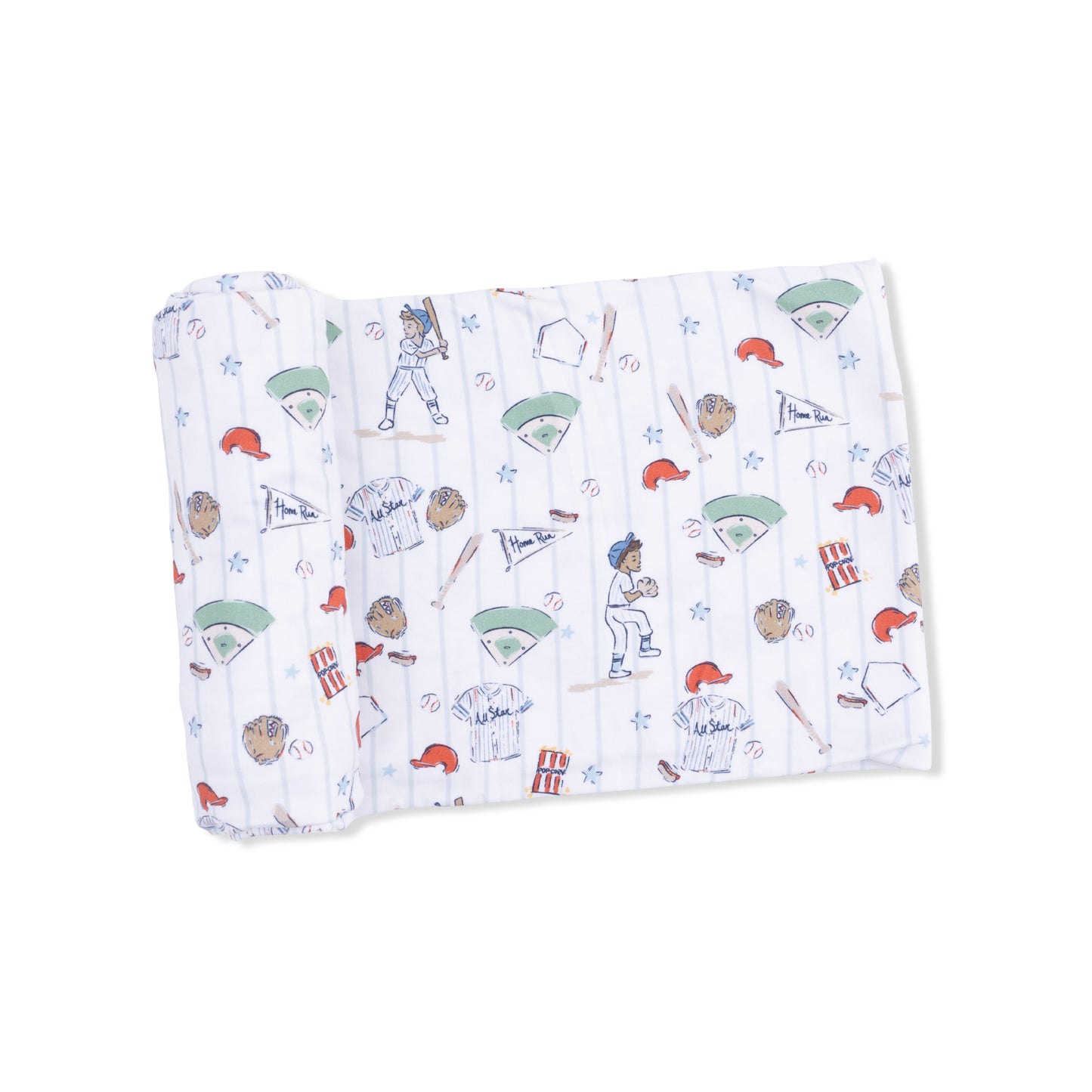 Home run baseball swaddle blanket