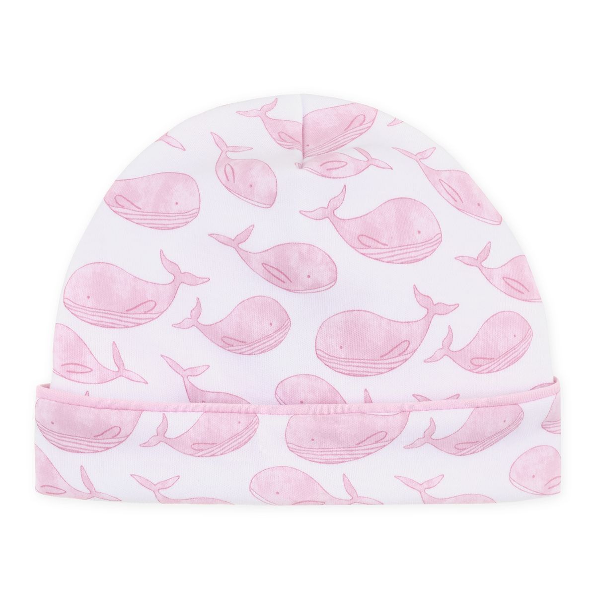 Azure whales hat - pink