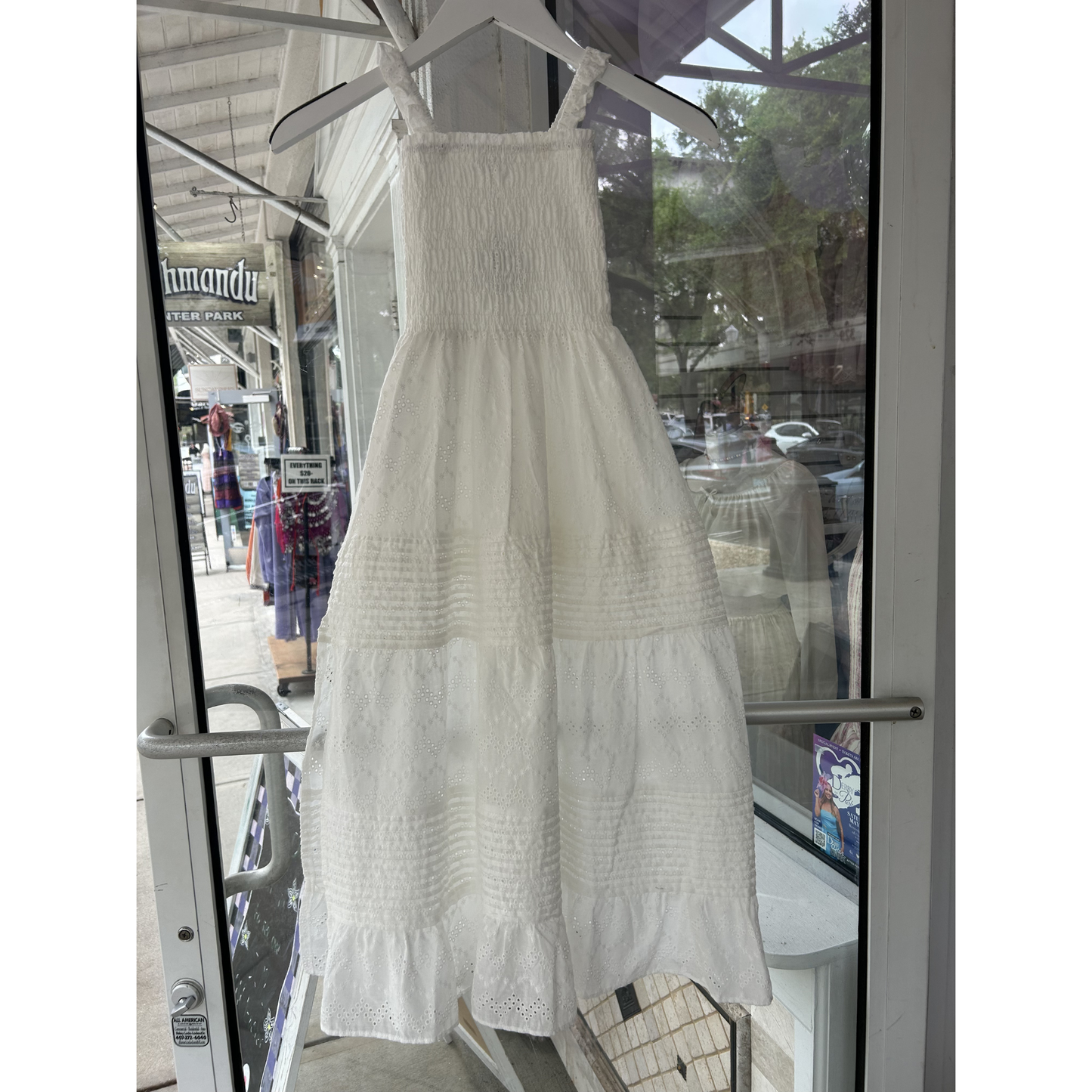 White maxi dress