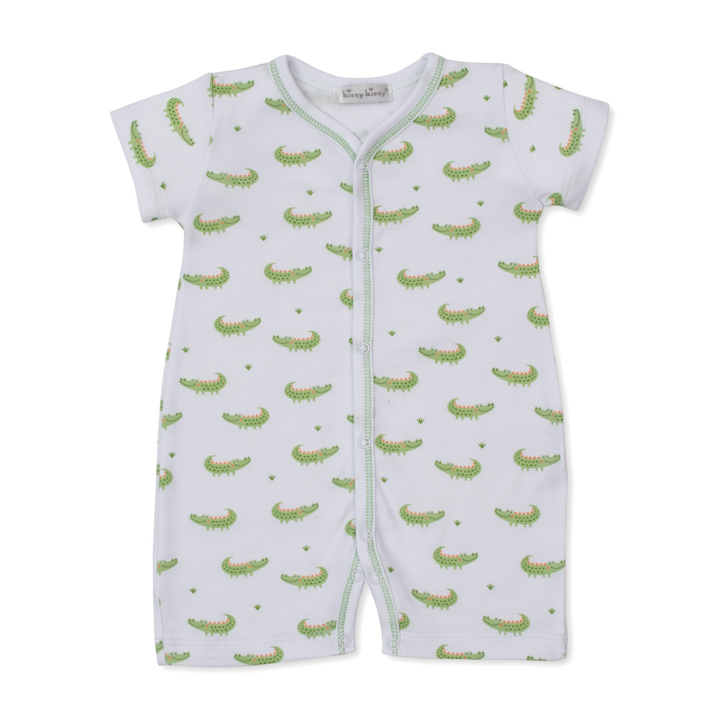 Crocodile shorts playsuit