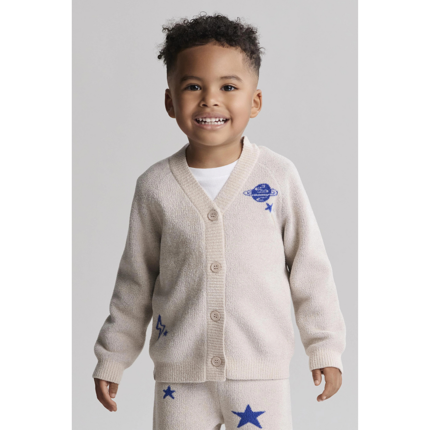 Space adventure cardi - stone