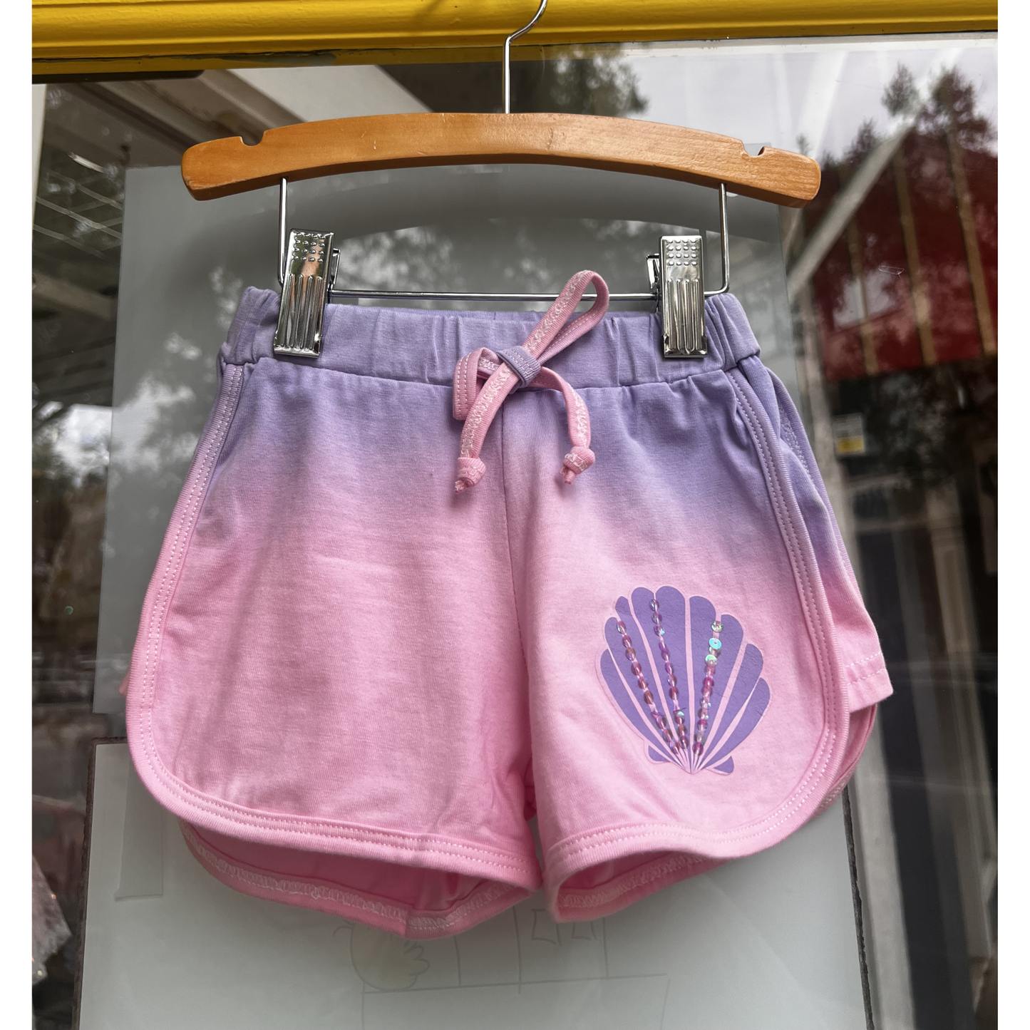 Paige shorts - pink purple dip dye