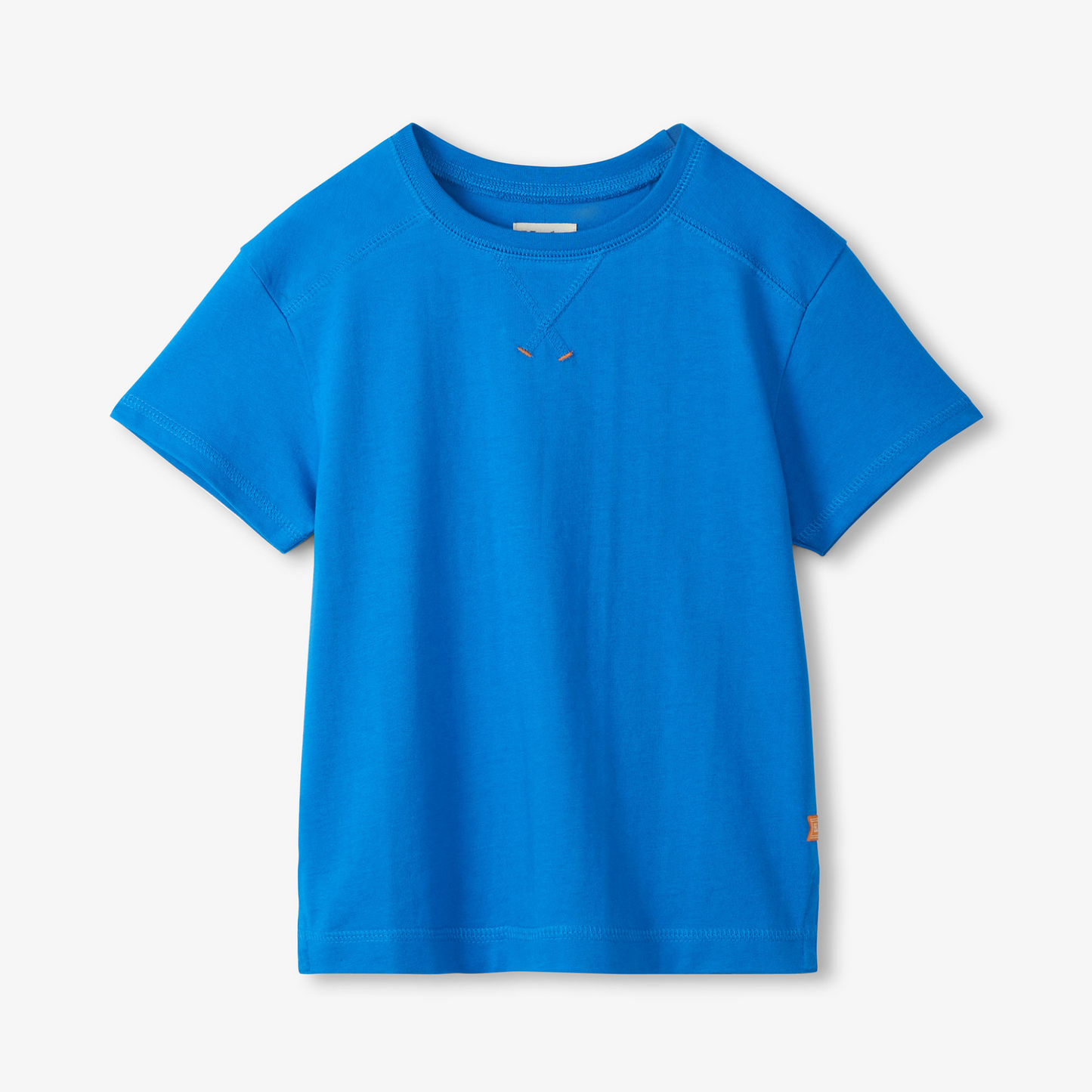 French blue drop shoulder tee