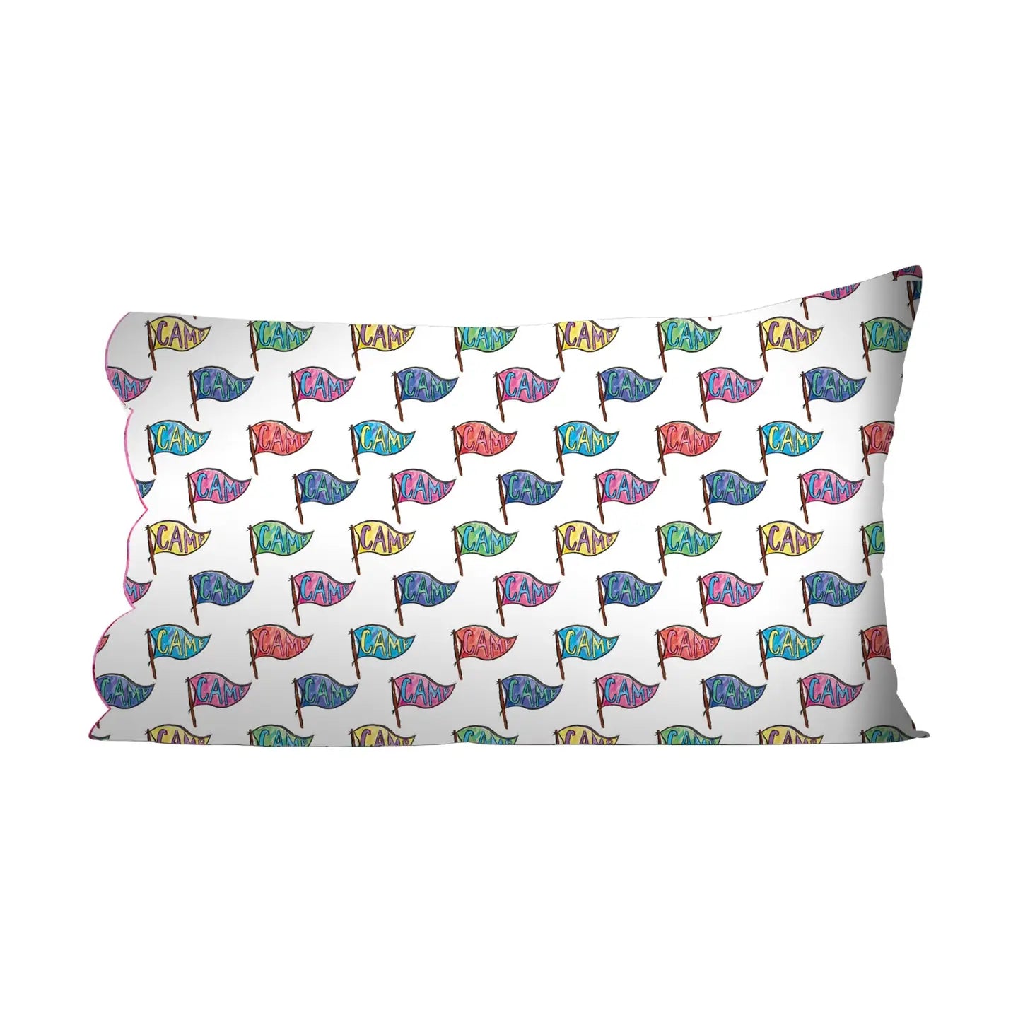 Camp pennant pillowcase