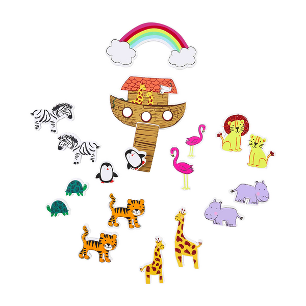 Noah's ark bath stickable set