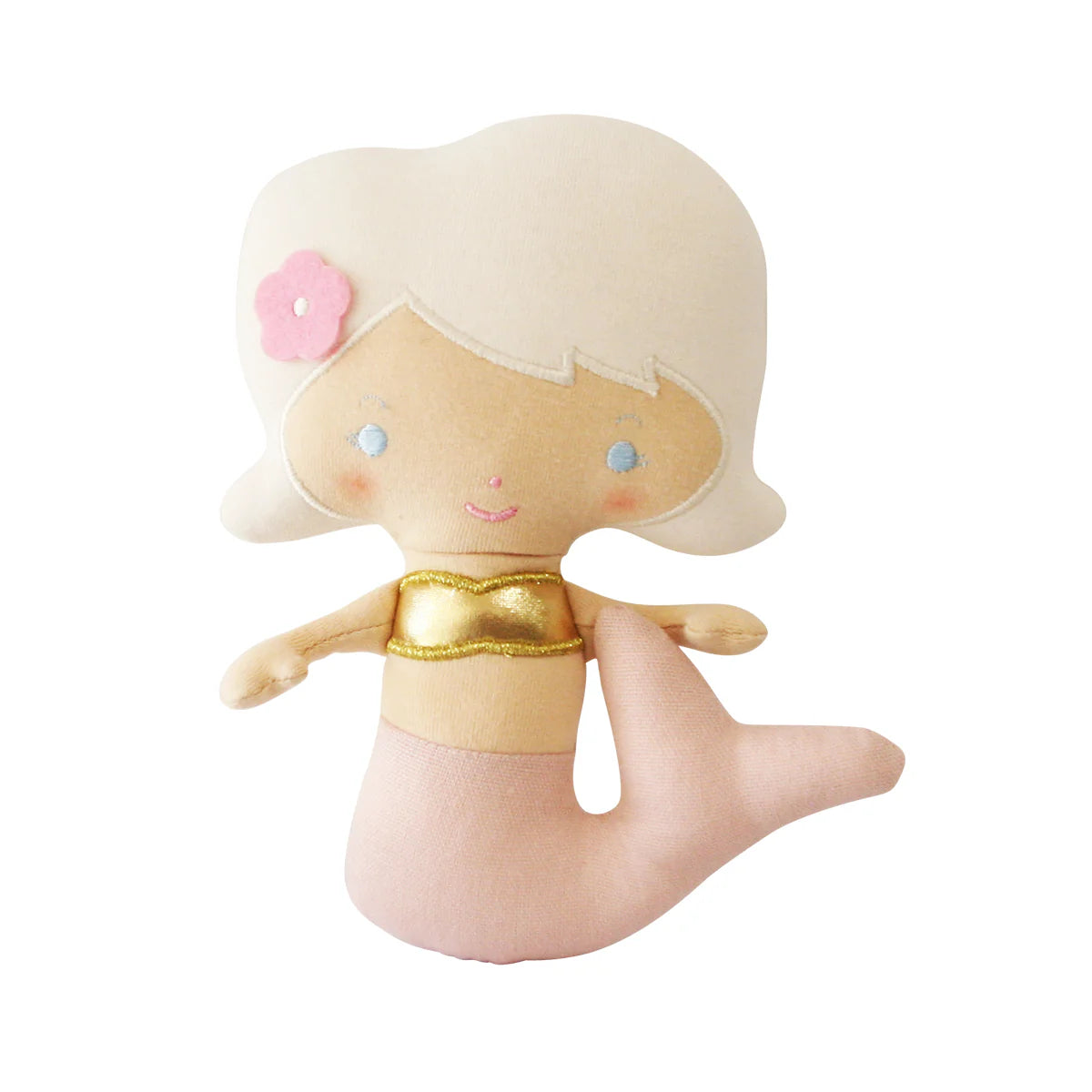 Mini Mila mermaid rattle - pink