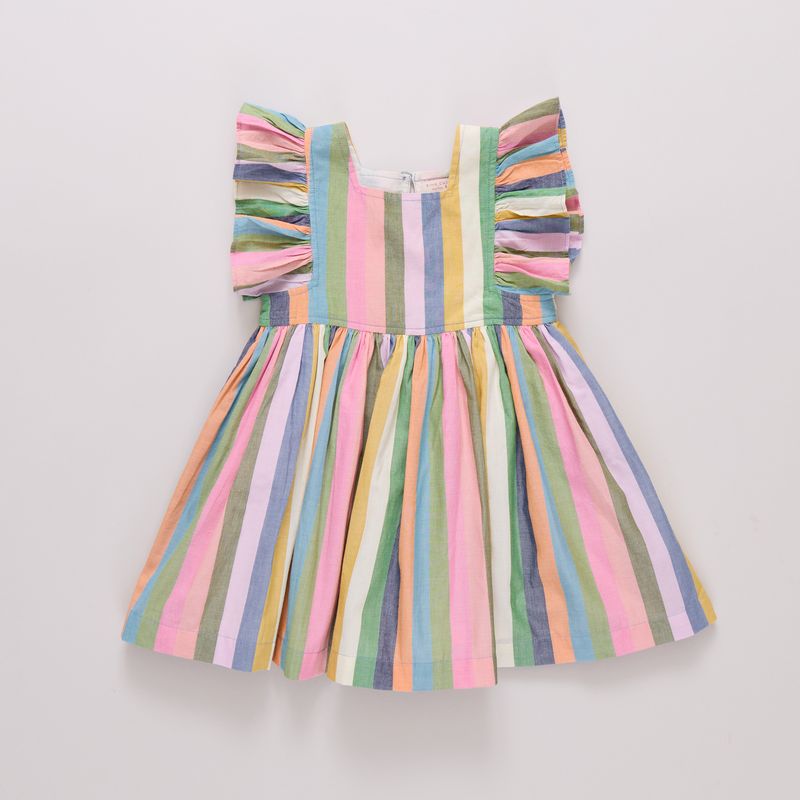 Elsie dress - parade stripe