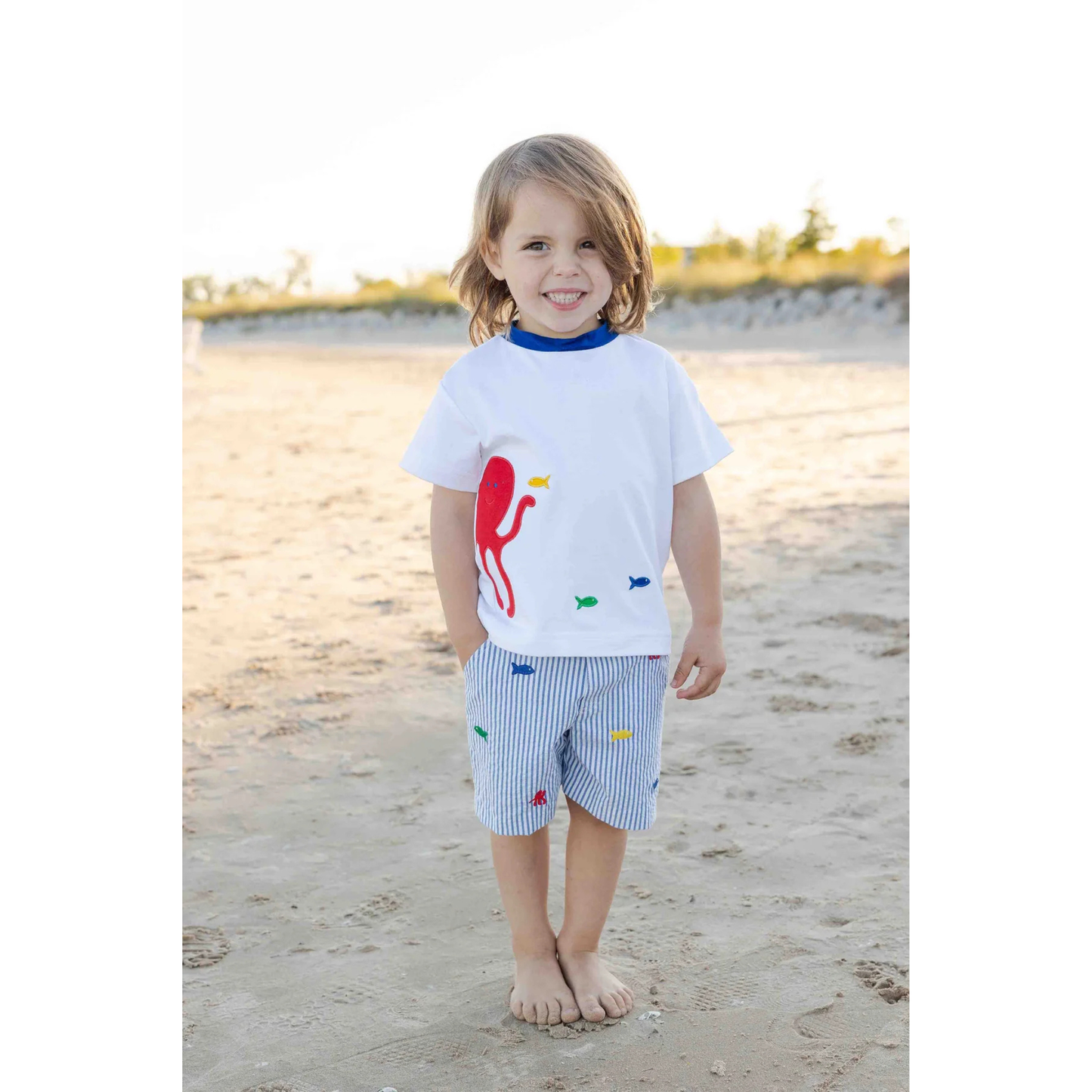 Octopus & fish s/s tshirt