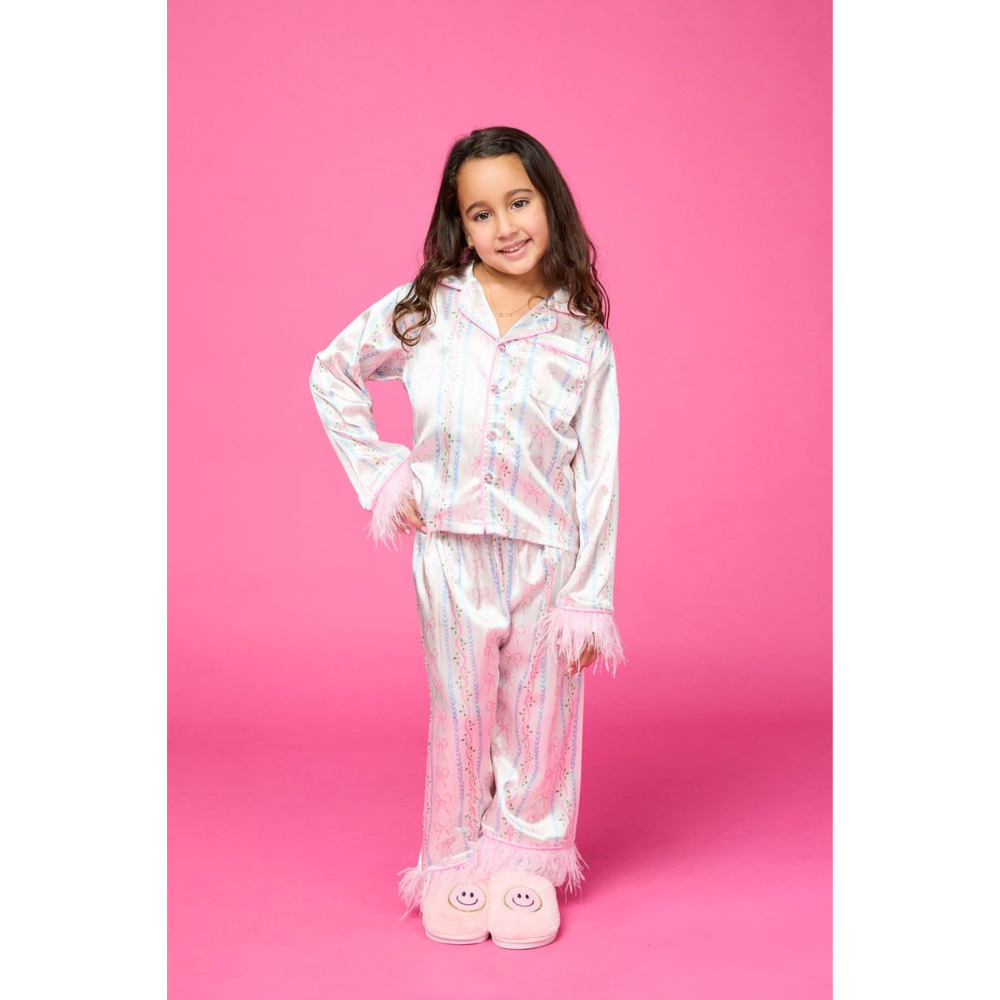 All tied up feather pj set