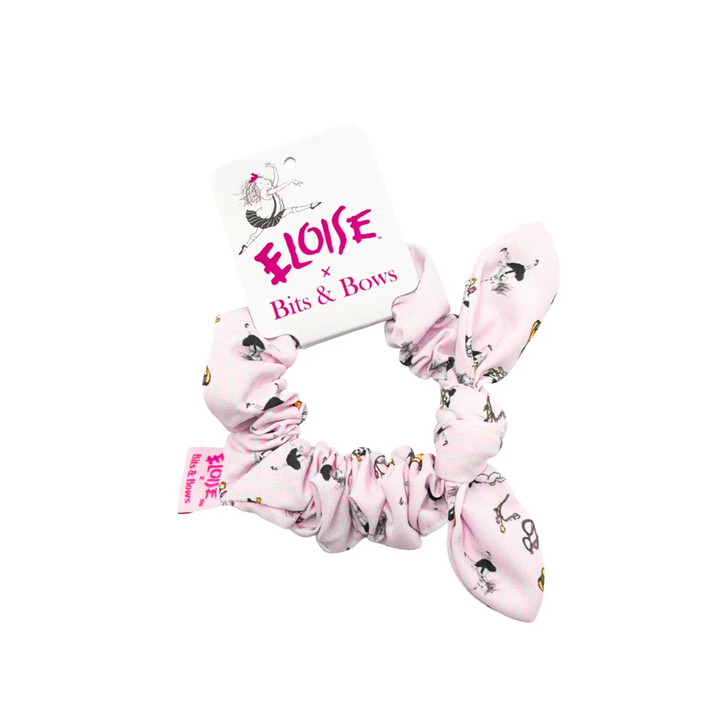 Eloise stripe bow scrunchie