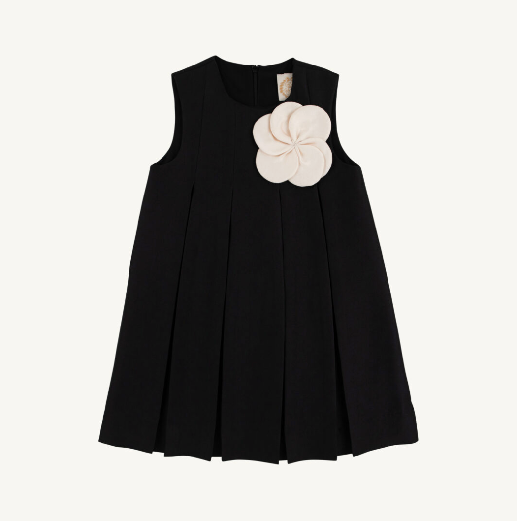 Grandccasional darby dress - grand isle ivory flower/newport night