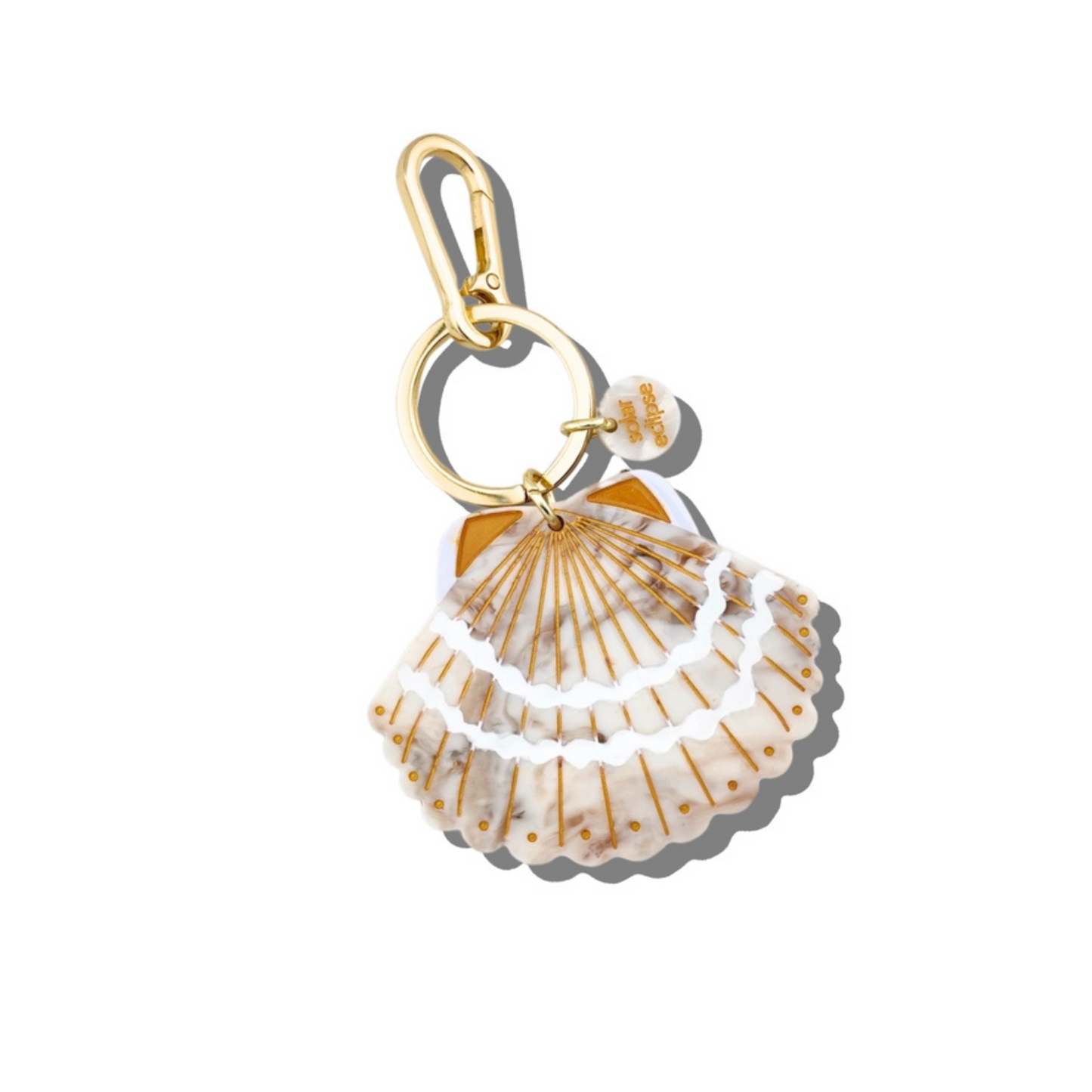 Seashell bag charm & keychain