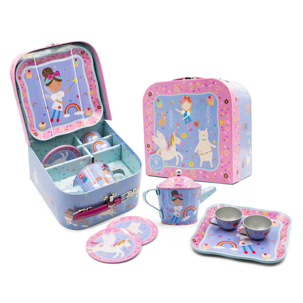 Fairy tale musical tea set 7pc