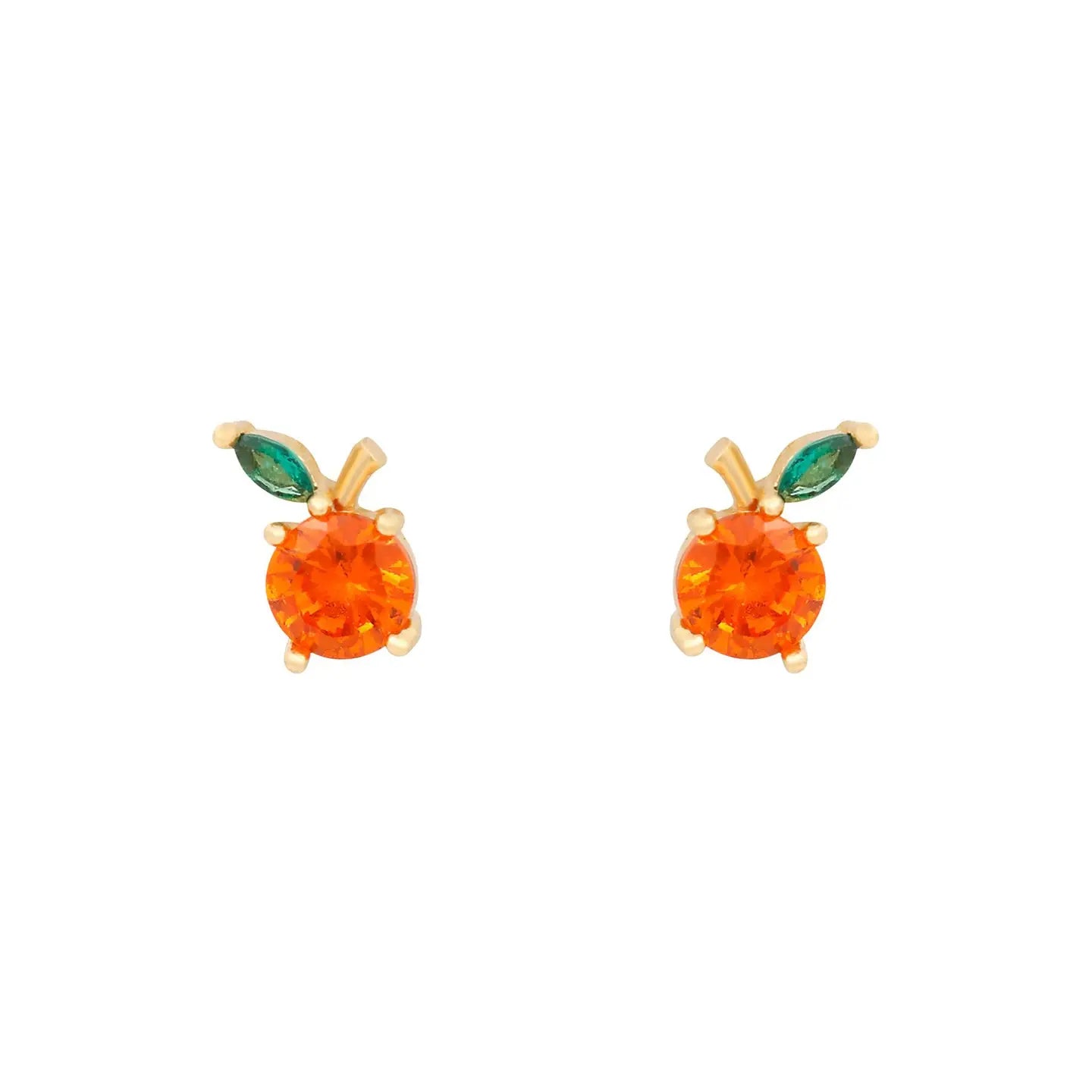 Orange juice studs - gold