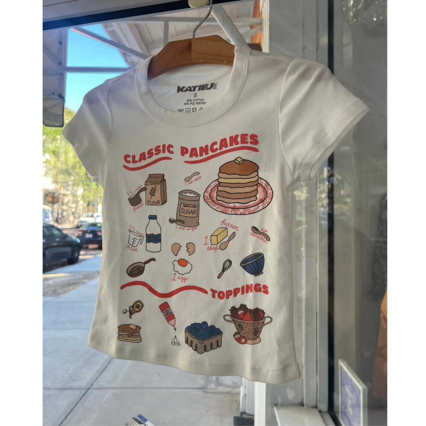 Pancakes tee - vintage white
