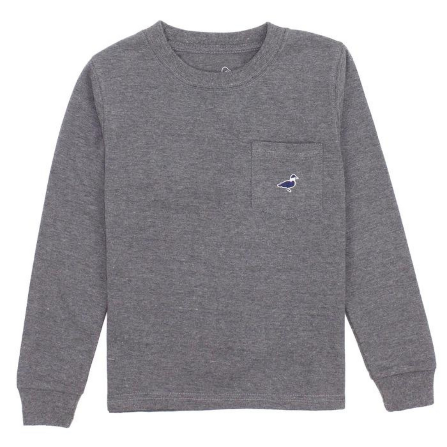 Parker pocket tee - dark heather grey