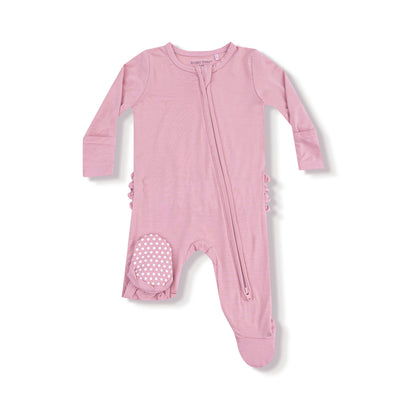 Cameo 2way zipper footie - pink