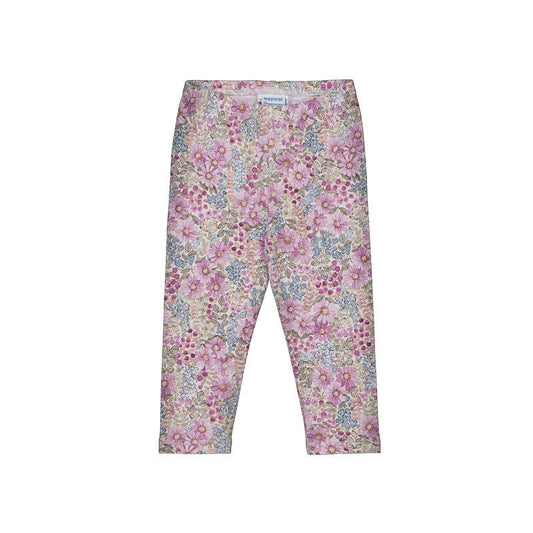 Mauve floral leggings