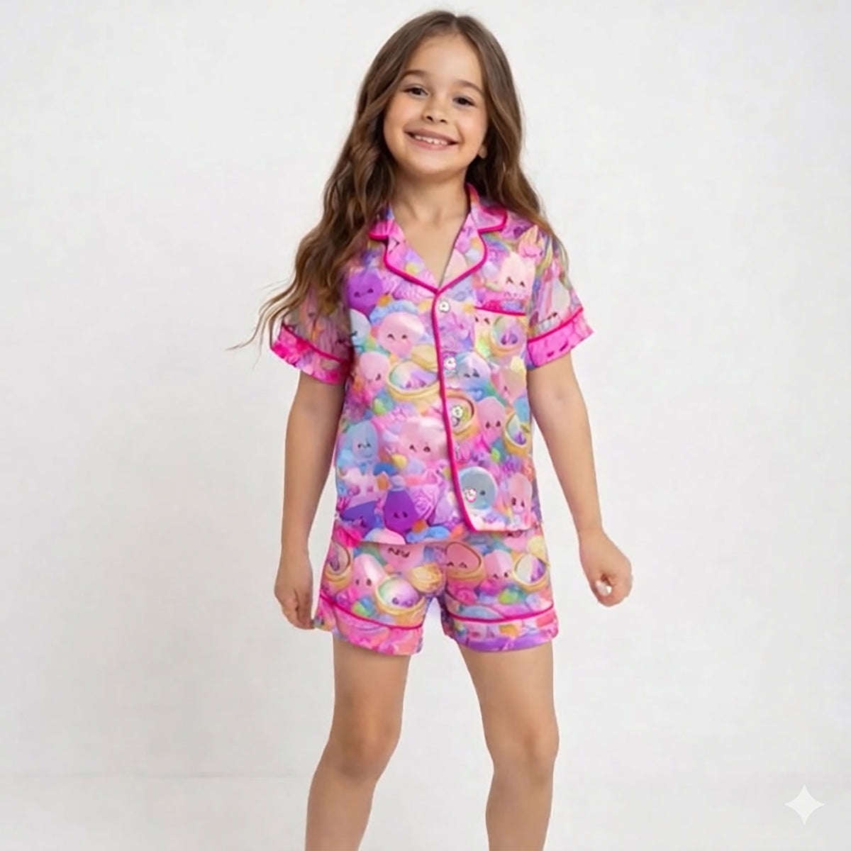 Satin pj set - dumplings